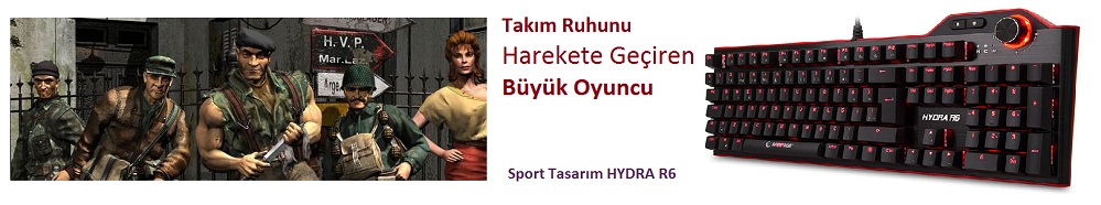 Everest Rampage Hydra R6 Siyah USB Aydınlatmalı Gaming Pro Q Multimedia Makrolu Mekanik Klavye - Kırmızı Siyah Sport Tasarım